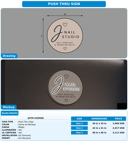 CUSTOM MOCKUP SIGN FOR Jeymi Guzman