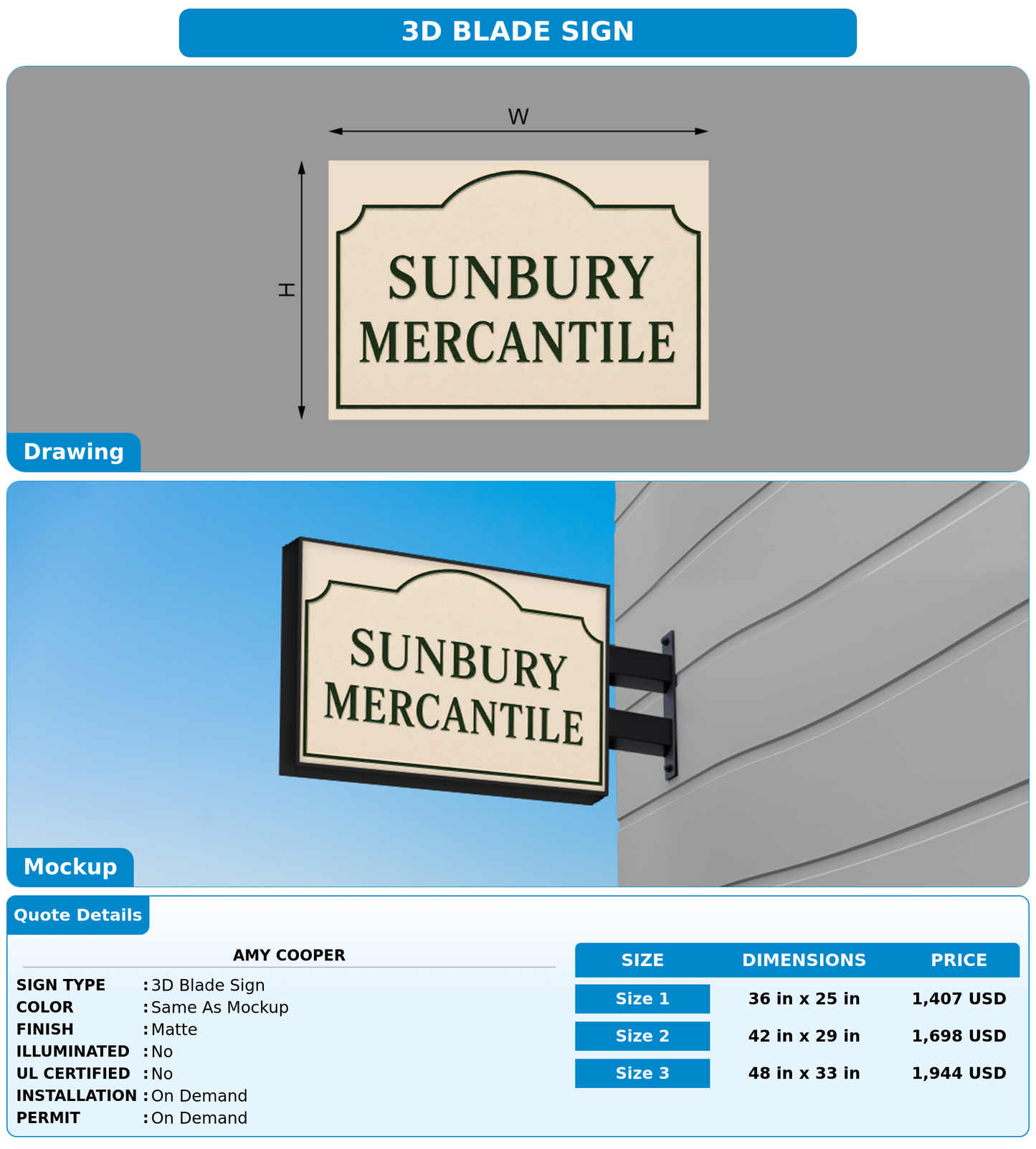 CUSTOM MOCKUP SIGN FOR Amy Cooper