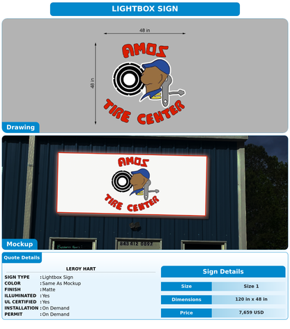 CUSTOM MOCKUP SIGN FOR Leroy Hart