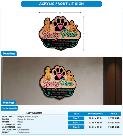CUSTOM MOCKUP SIGN FOR Lacy Williams