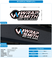CUSTOM MOCKUP SIGN FOR Chris Smith