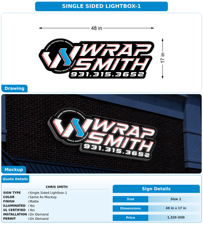 CUSTOM MOCKUP SIGN FOR Chris Smith