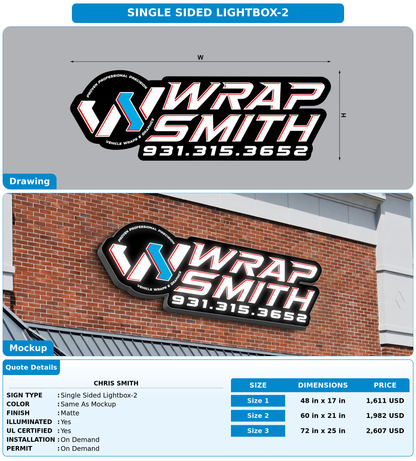CUSTOM MOCKUP SIGN FOR Chris Smith