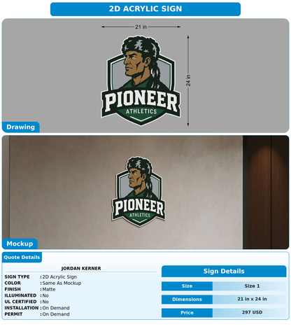 CUSTOM MOCKUP SIGN FOR Jordan Kerner