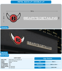 CUSTOM MOCKUP SIGN FOR LeRoy Beary