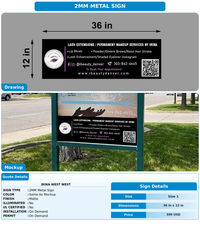 CUSTOM MOCKUP SIGN FOR Irina West West