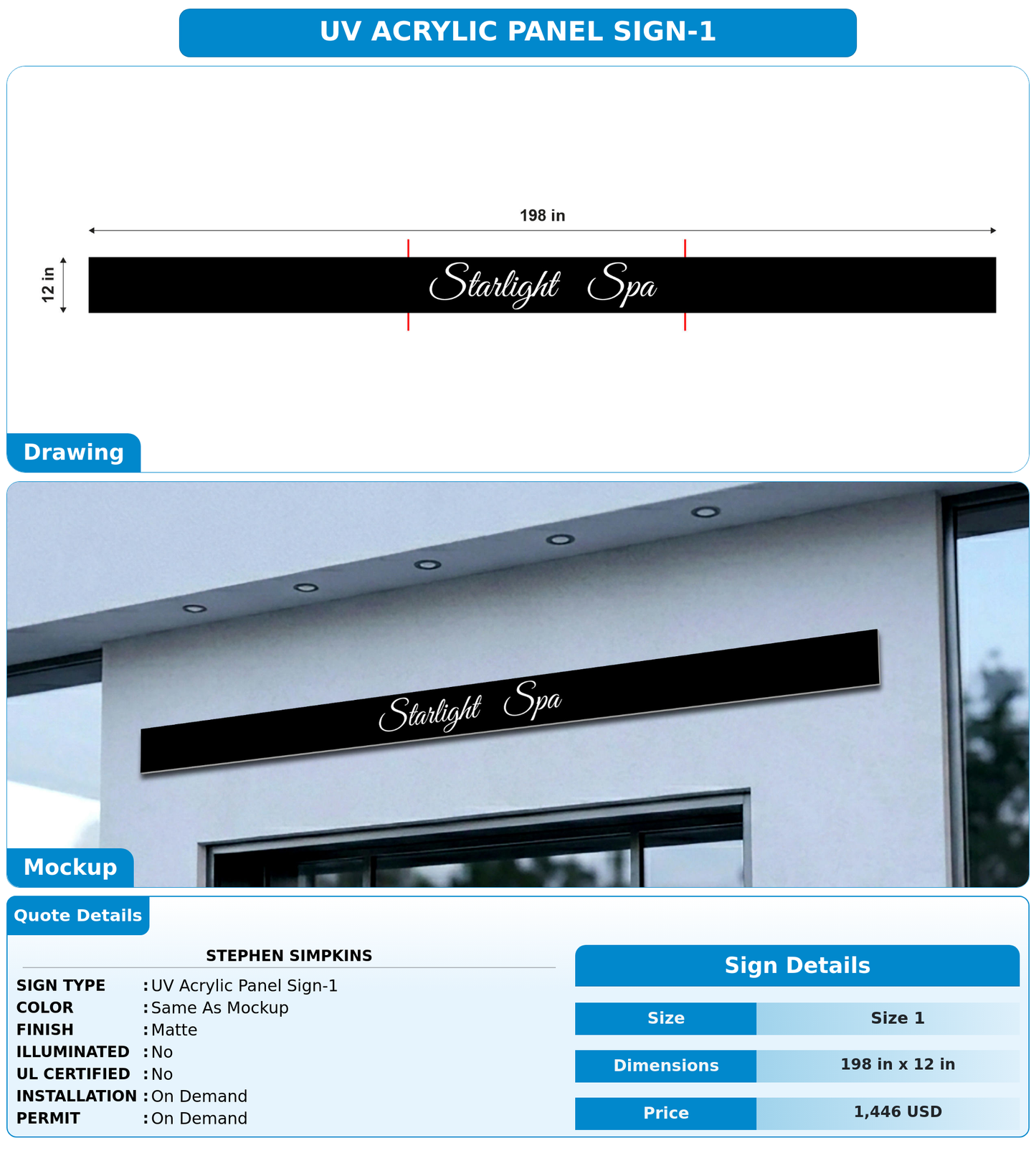CUSTOM MOCKUP SIGN FOR Stephen Simpkins