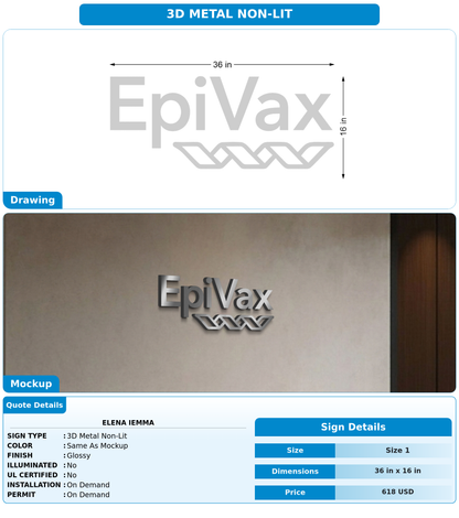 CUSTOM MOCKUP SIGN FOR elena Iemma