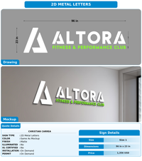 CUSTOM MOCKUP SIGN FOR Christian carrea