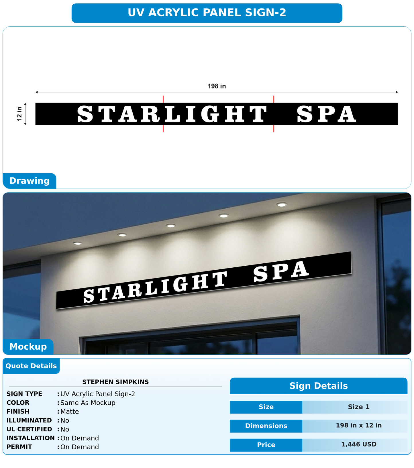 CUSTOM MOCKUP SIGN FOR Stephen Simpkins