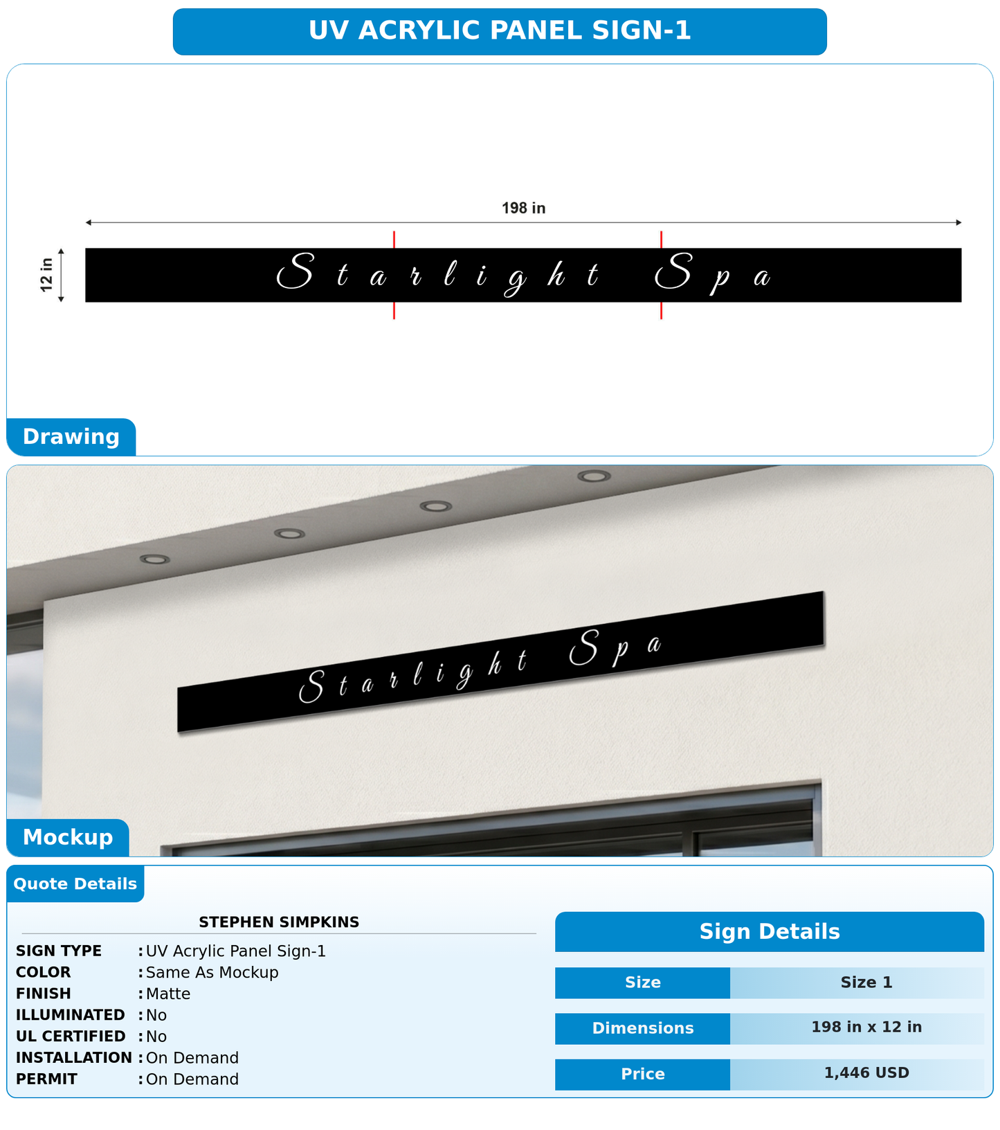CUSTOM MOCKUP SIGN FOR Stephen Simpkins