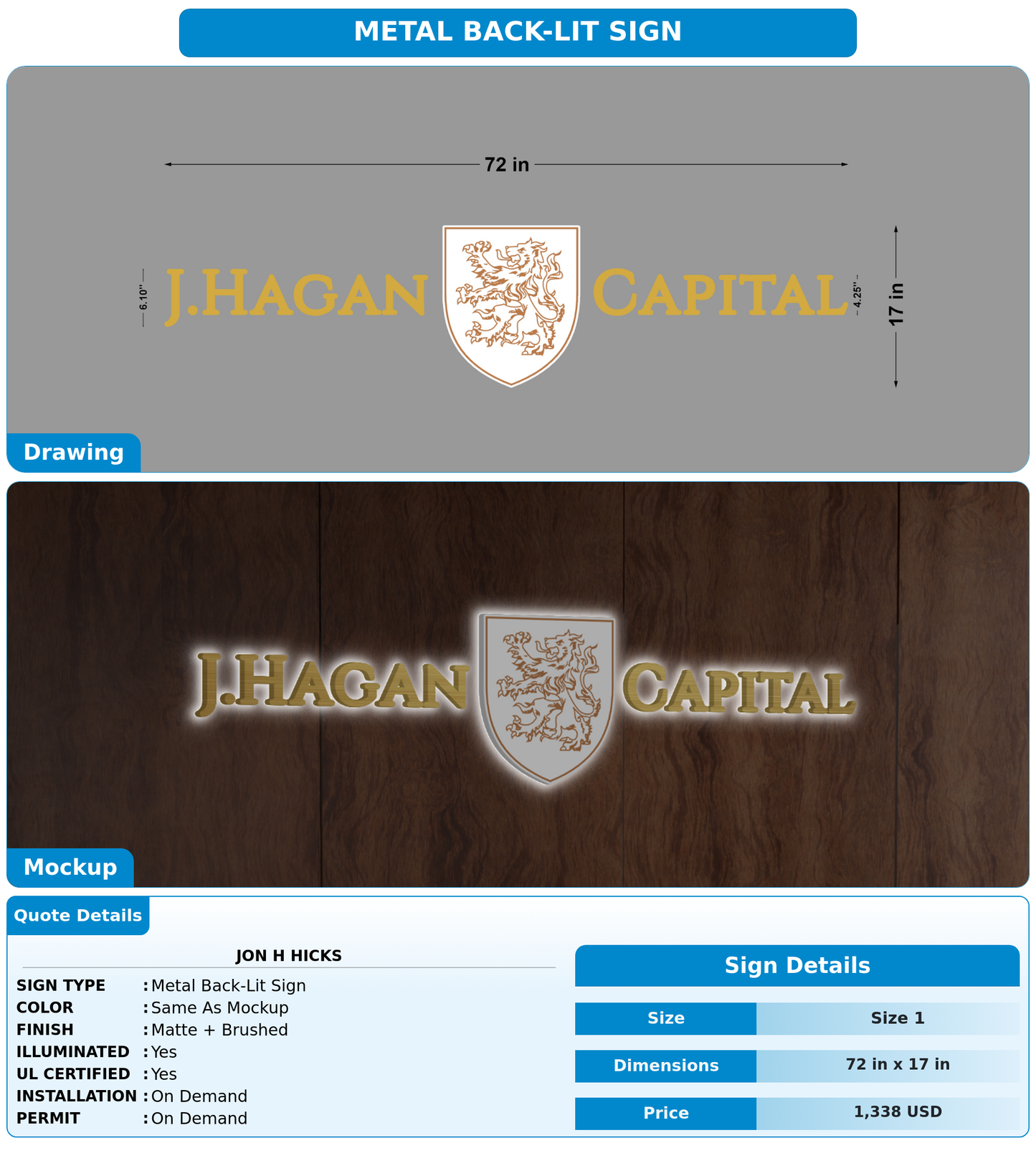 CUSTOM MOCKUP SIGN FOR jon h hicks