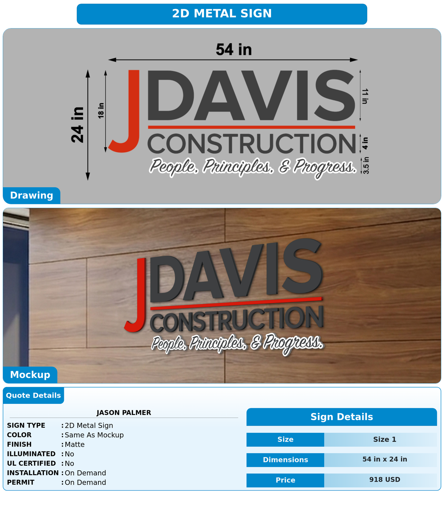 CUSTOM MOCKUP SIGN FOR Jason Palmer