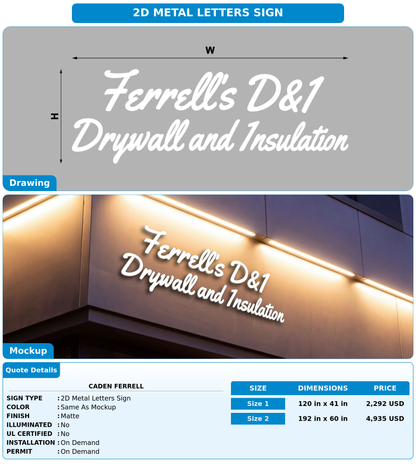 CUSTOM MOCKUP SIGN FOR Caden Ferrell