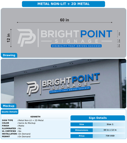 CUSTOM MOCKUP SIGN FOR Kenneth