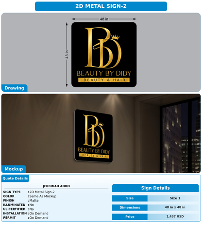 CUSTOM MOCKUP SIGN FOR Jeremiah Addo