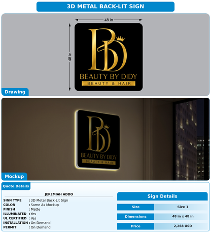 CUSTOM MOCKUP SIGN FOR Jeremiah Addo