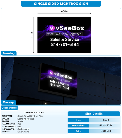 CUSTOM MOCKUP SIGN FOR Thomas Williams