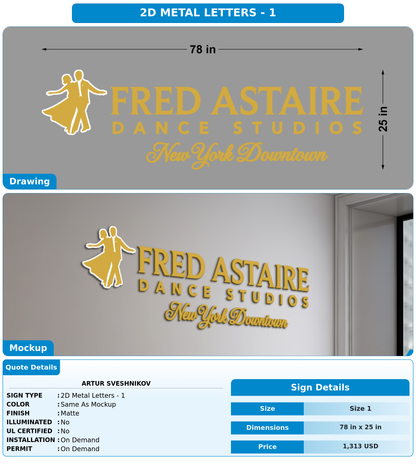 CUSTOM MOCKUP SIGN FOR Artur Sveshnikov