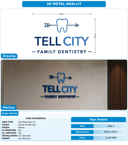 CUSTOM MOCKUP SIGN FOR Lane Hilgenhold
