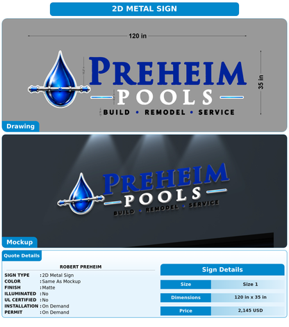 CUSTOM MOCKUP SIGN FOR Robert Preheim