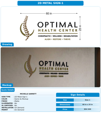 CUSTOM MOCKUP SIGN FOR Michelle Garrett