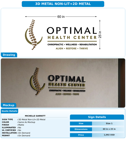 CUSTOM MOCKUP SIGN FOR Michelle Garrett