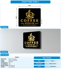 CUSTOM MOCKUP SIGN FOR Prakal