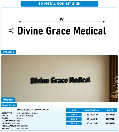 CUSTOM MOCKUP SIGN FOR Maria Roselyn Calungcaguin