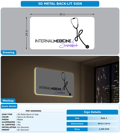 CUSTOM MOCKUP SIGN FOR Pop Seniwong