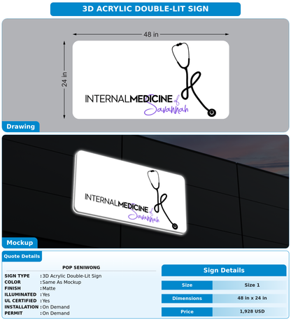 CUSTOM MOCKUP SIGN FOR Pop Seniwong