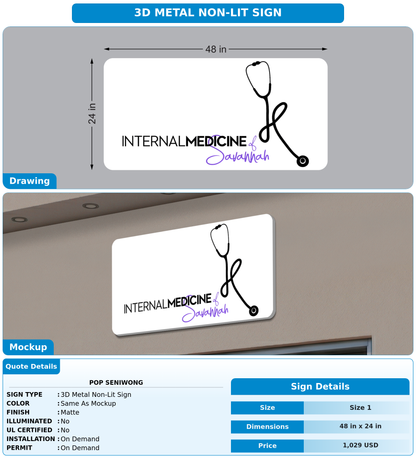 CUSTOM MOCKUP SIGN FOR Pop Seniwong