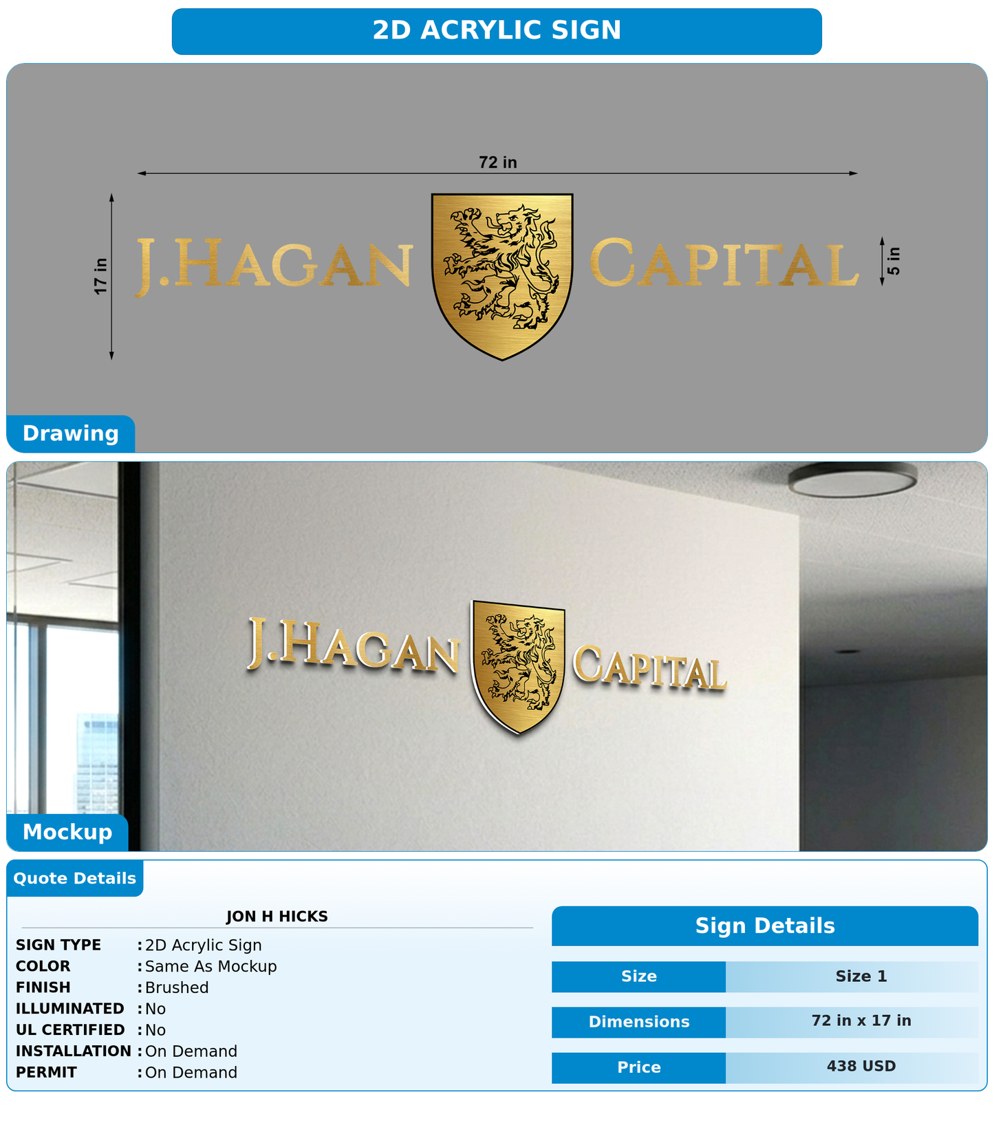 CUSTOM MOCKUP SIGN FOR jon h hicks