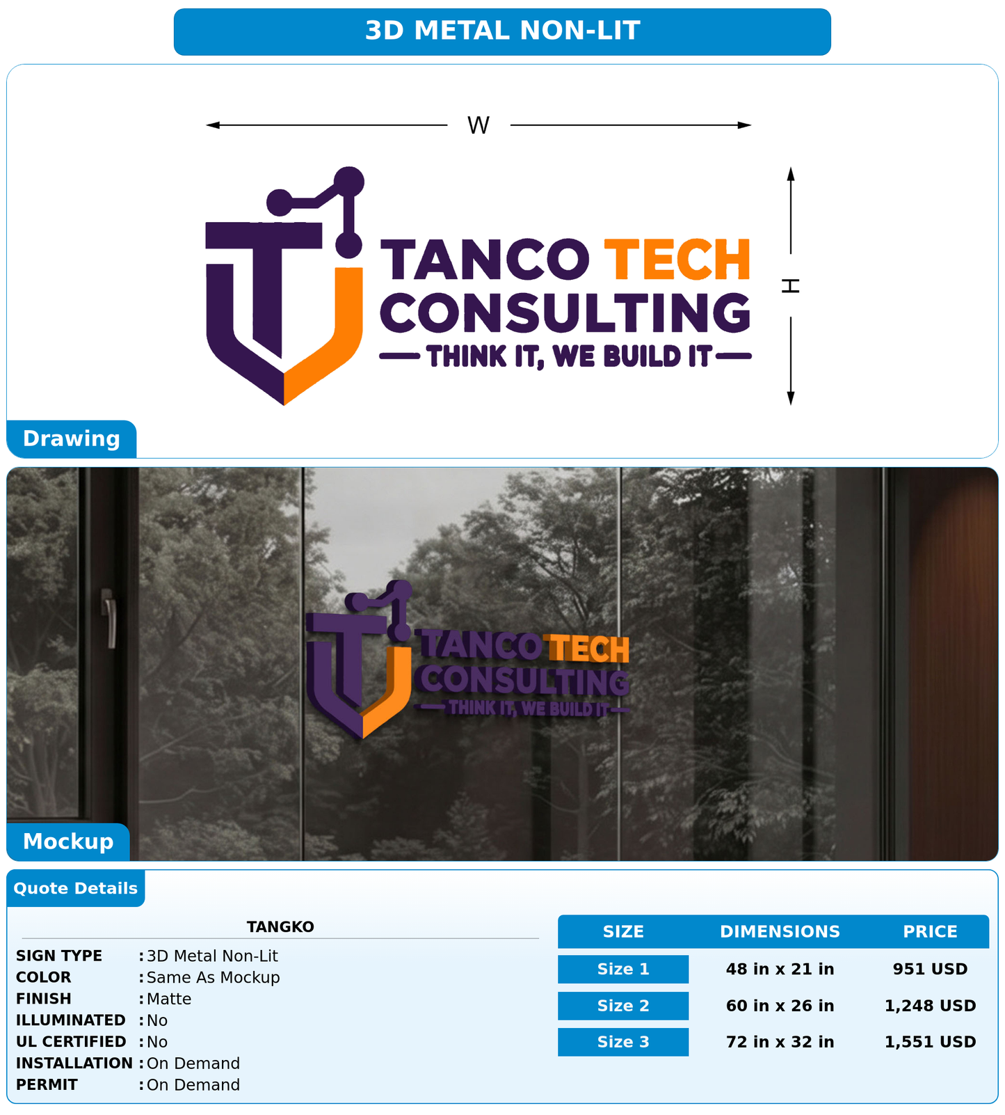 CUSTOM MOCKUP SIGN FOR tangko