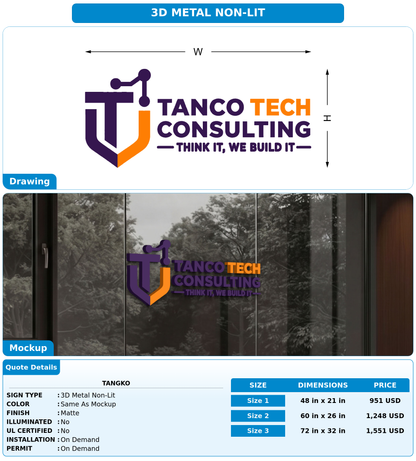 CUSTOM MOCKUP SIGN FOR tangko