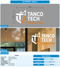 CUSTOM MOCKUP SIGN FOR tangko