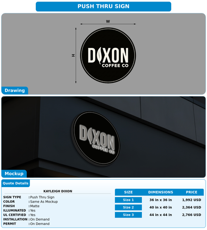 CUSTOM MOCKUP SIGN FOR Kayleigh dixon