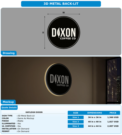 CUSTOM MOCKUP SIGN FOR Kayleigh dixon