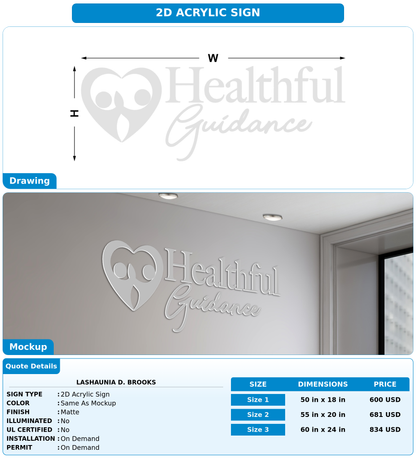 CUSTOM MOCKUP SIGN FOR LaShaunia D. Brooks