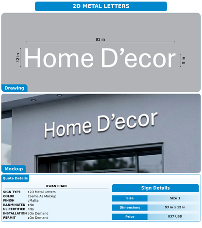CUSTOM MOCKUP SIGN FOR Kwan Chan