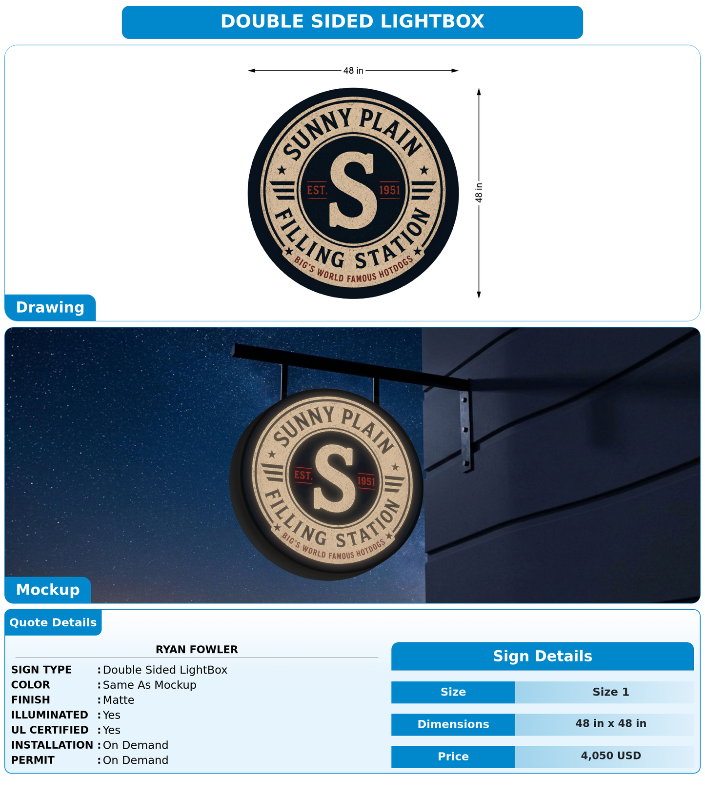 CUSTOM MOCKUP SIGN FOR Ryan Fowler