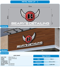 CUSTOM MOCKUP SIGN FOR LeRoy Beary
