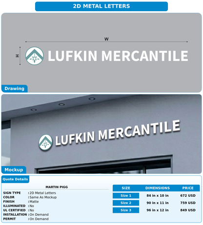 CUSTOM MOCKUP SIGN FOR Martin Pigg