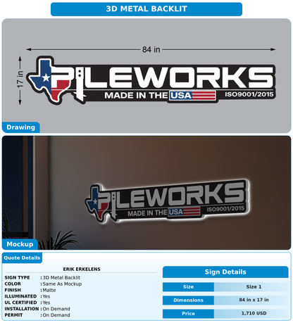 CUSTOM MOCKUP SIGN FOR Erik Erkelens