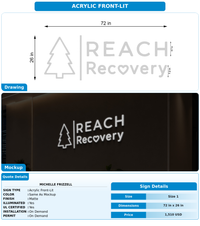 CUSTOM MOCKUP SIGN FOR Michelle Frizzell