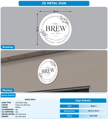 CUSTOM MOCKUP SIGN FOR Macie Keys