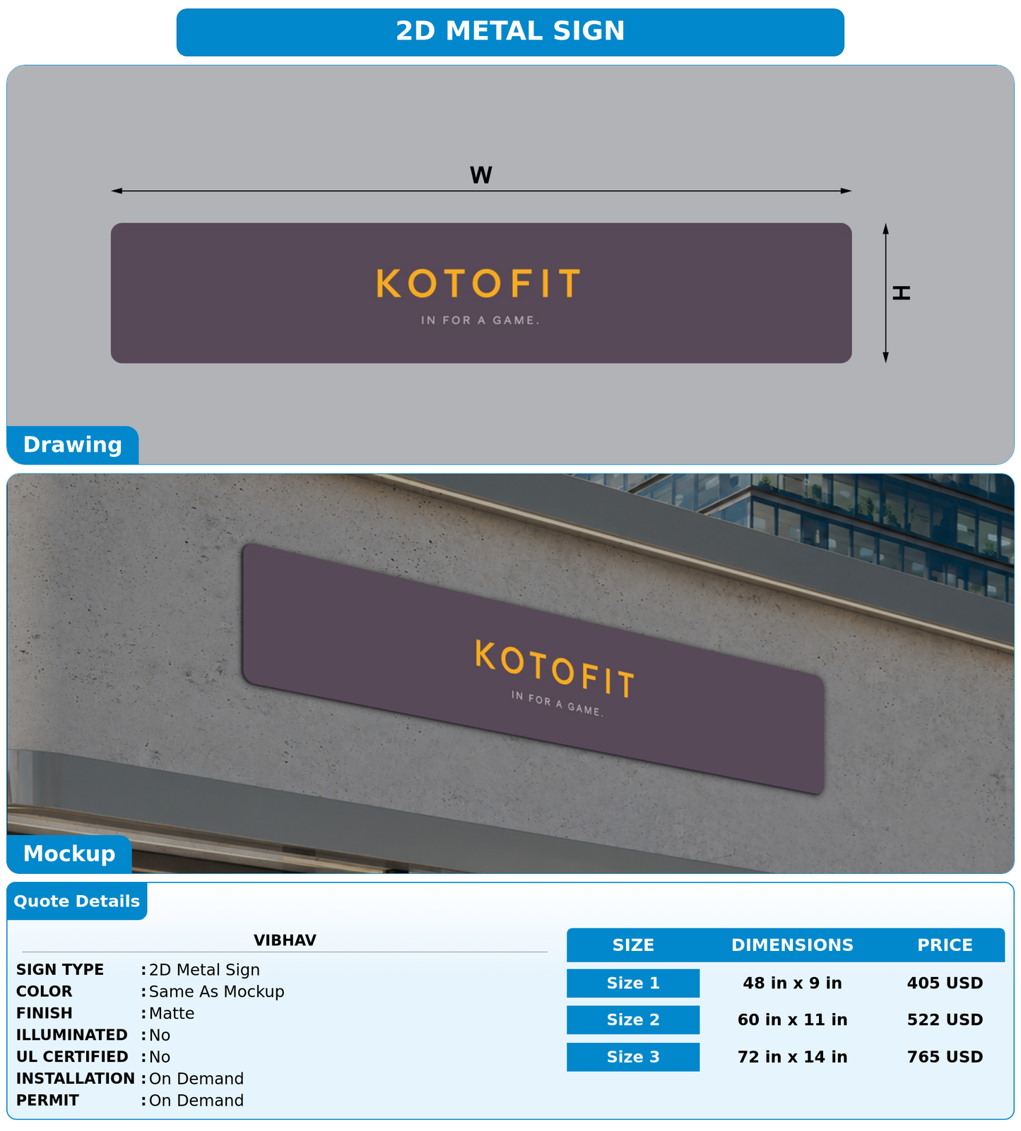 CUSTOM MOCKUP SIGN FOR Vibhav