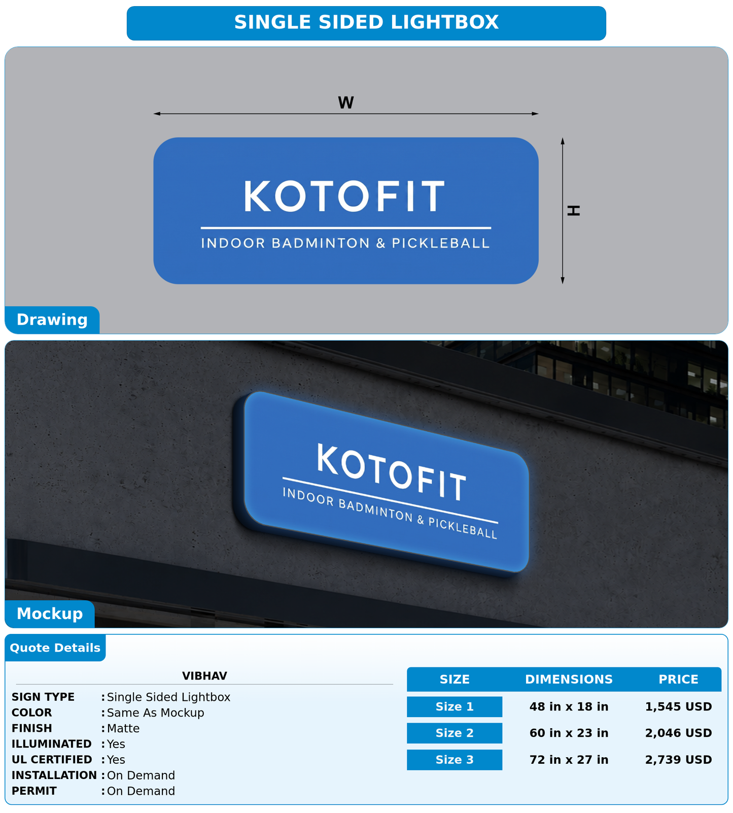 CUSTOM MOCKUP SIGN FOR Vibhav