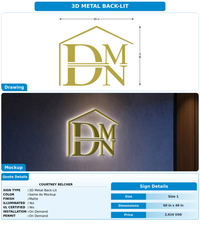 CUSTOM MOCKUP SIGN FOR Courtney Belcher
