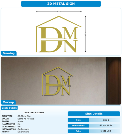 CUSTOM MOCKUP SIGN FOR Courtney Belcher